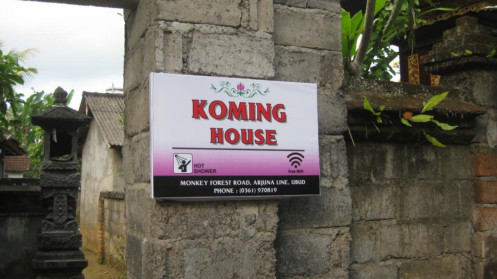 Apartament Koming House Ubud Zewnętrze zdjęcie